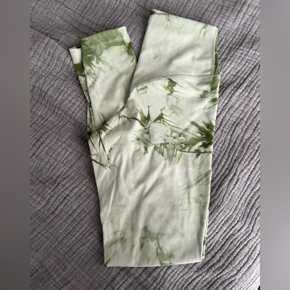 Balance Athletica Green Tie-Dye Leggings